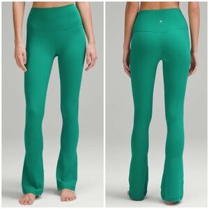 Lululemon Align High Rise Flare Mini Flare Pant Leggings in Cascadia Green